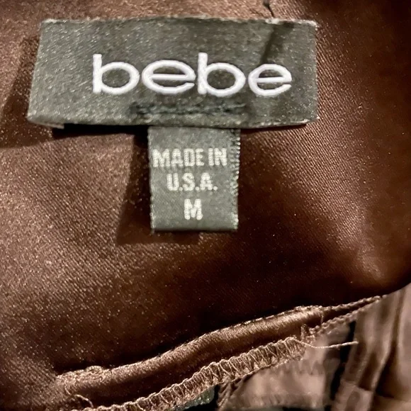 Bebé semi-formal ribbed strapless dress - City brown - Picture 5 of 5